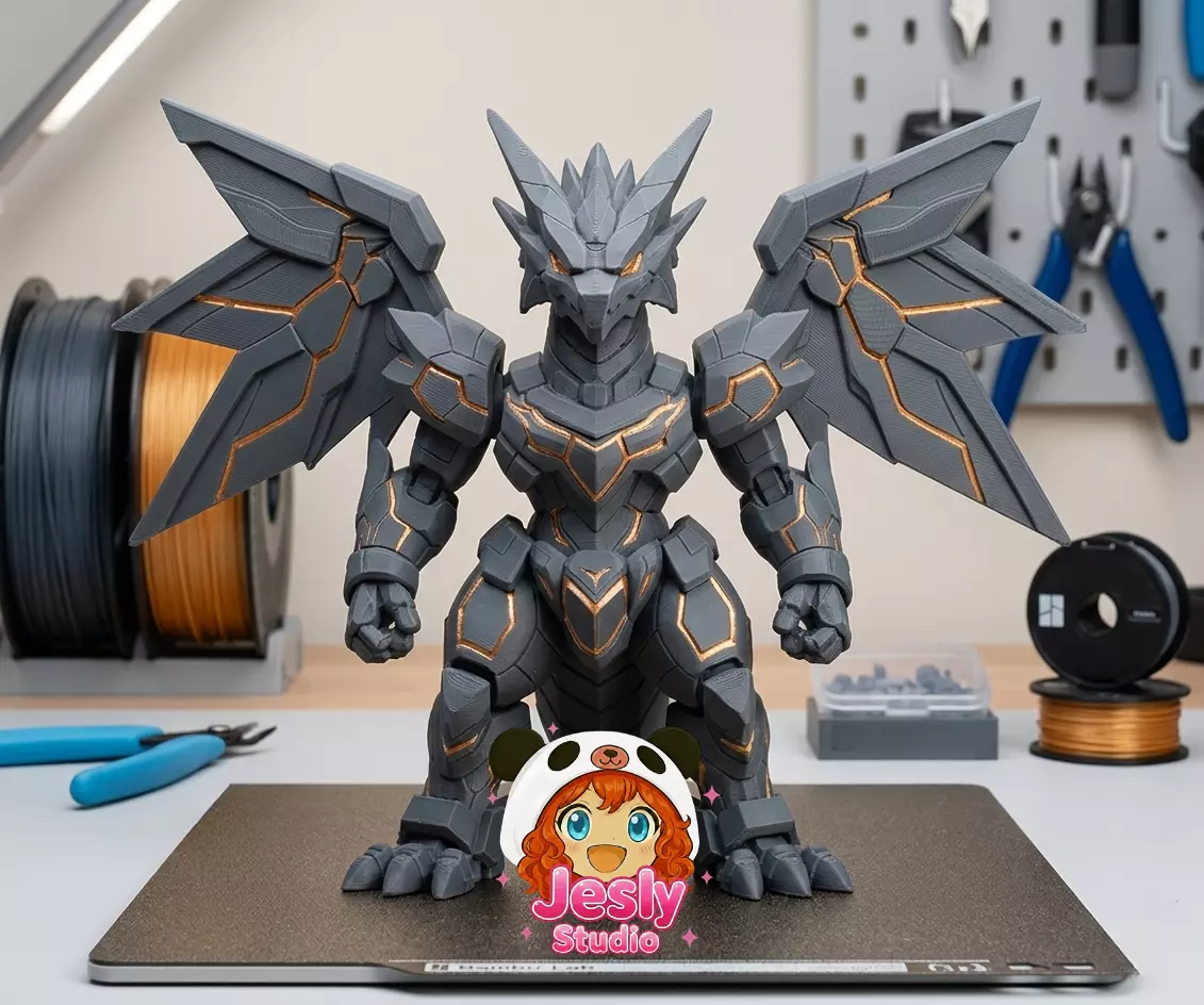 Mecha Dragon Warrior 3D print model