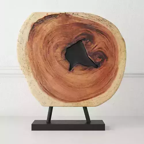 Wooden Decoration on Stand