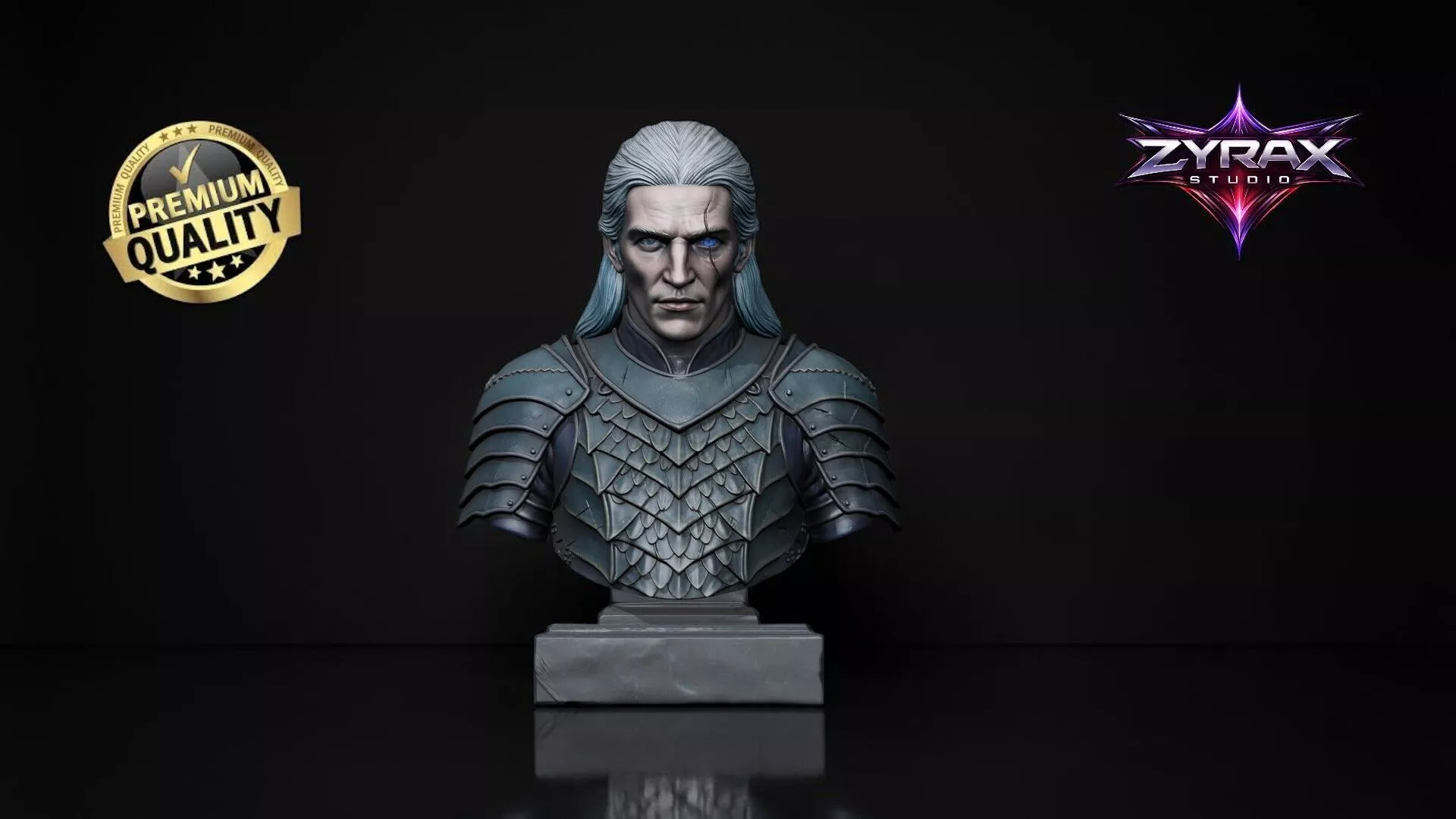Aemond Targaryen Bust STL House of the Dragon Sculpture 3D print model