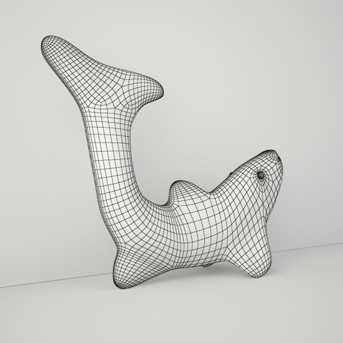 Cloisonne Koi Fish with Garnet Eyes 3D model_4