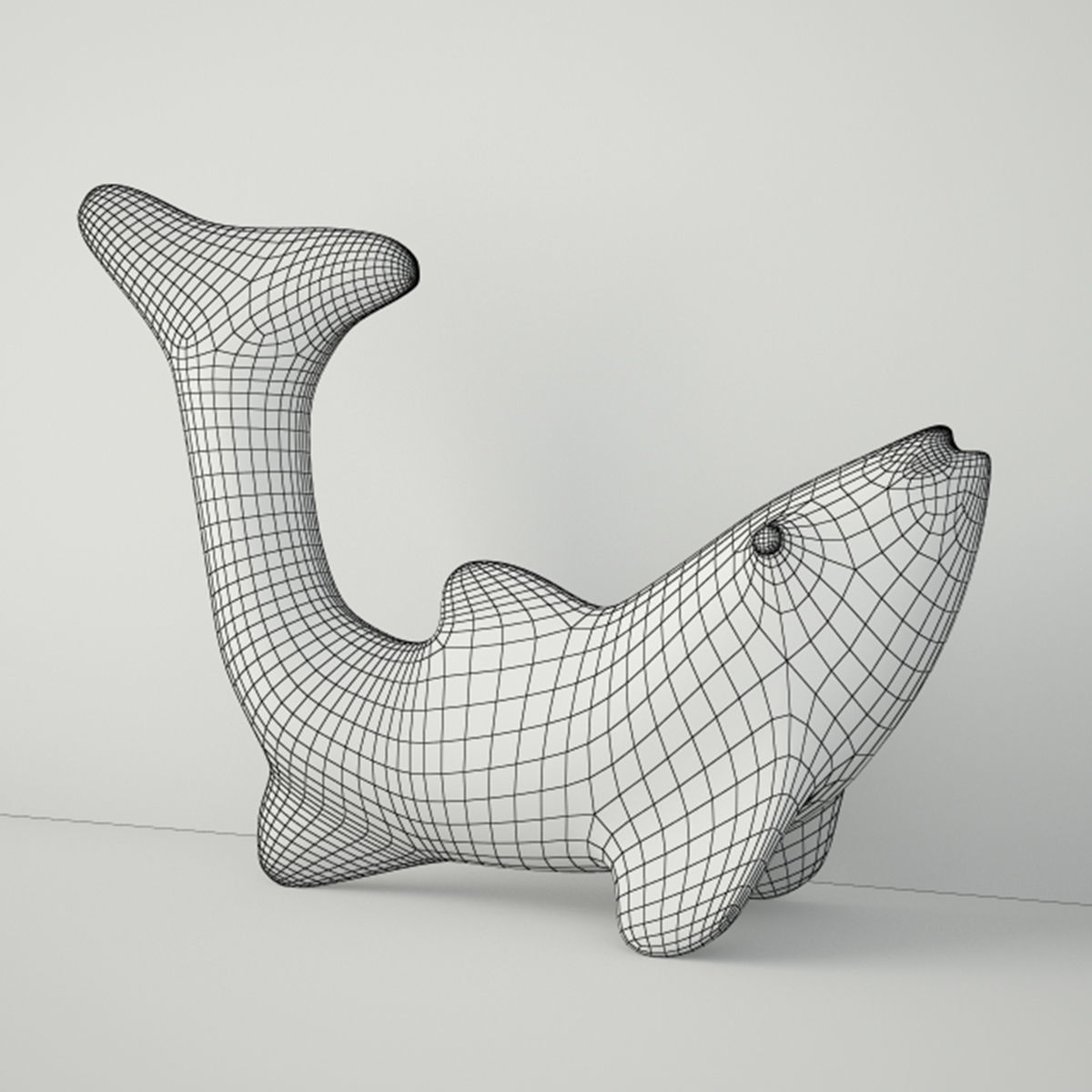 Cloisonne Koi Fish with Garnet Eyes 3D model_2