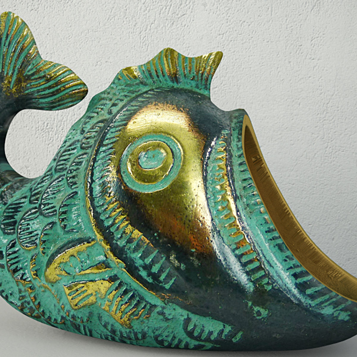 Gurgling Bronze Fish 3D model_3
