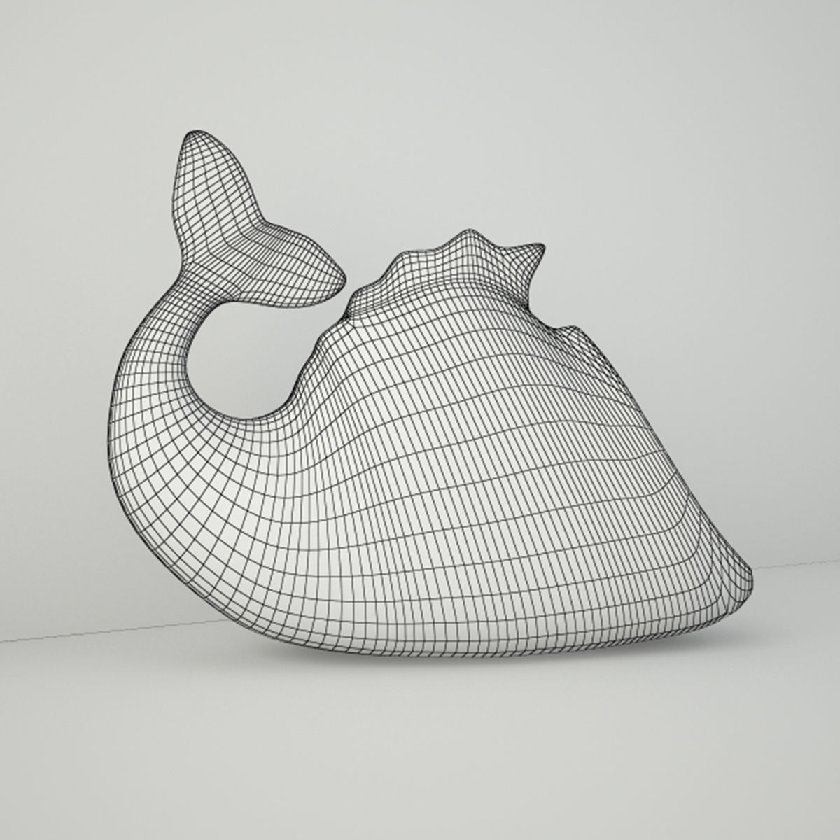 Gurgling Bronze Fish 3D model_2