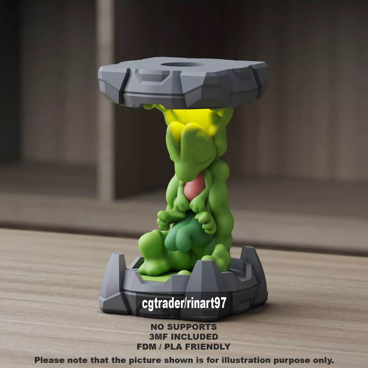 Treecko in the Clone Lab 3D print model