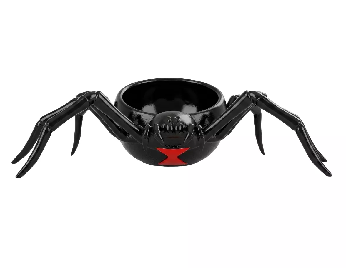 Black Widow Spider Candy Dish Halloween Decor Print And Sell 3D print model