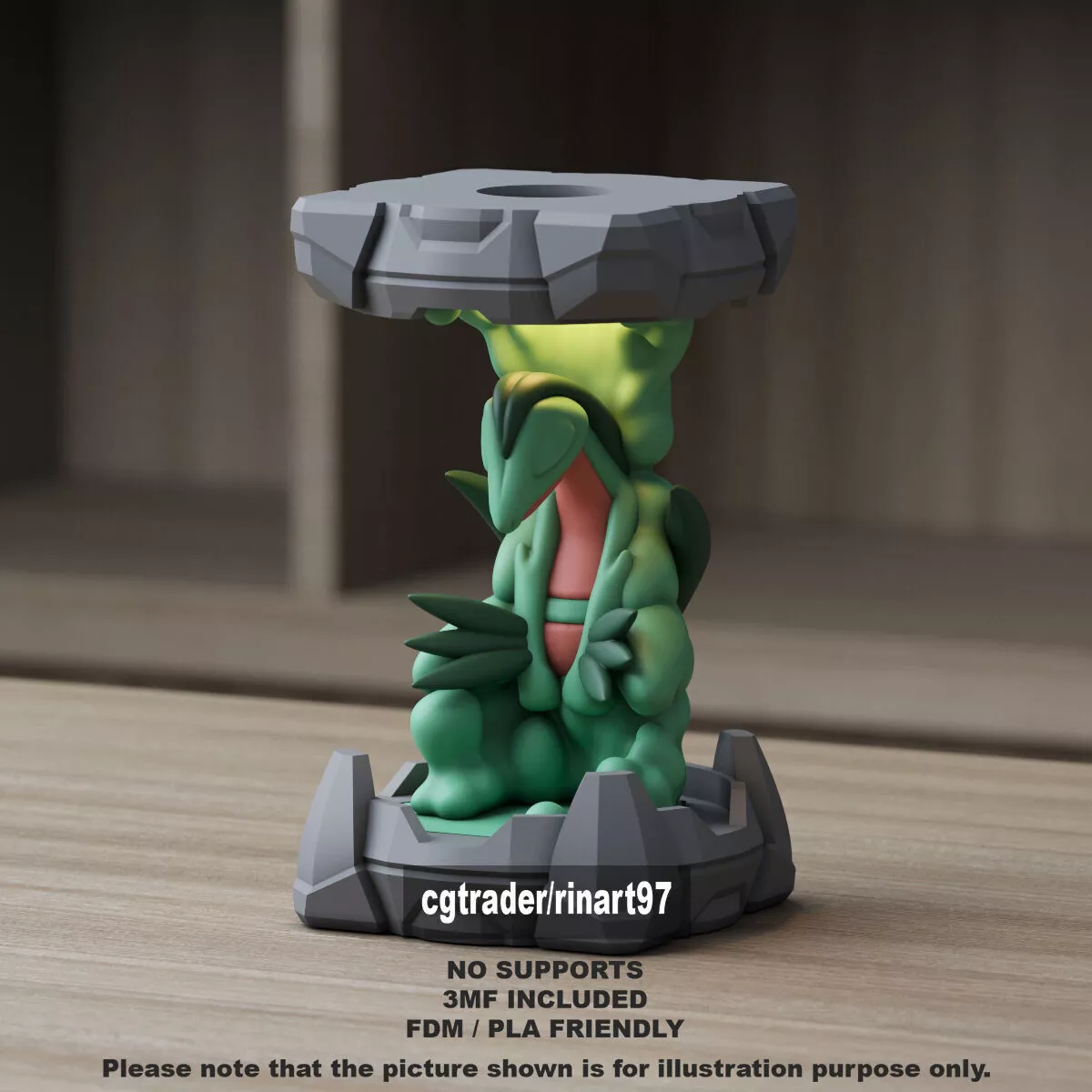 Grovyle in the Clone Lab 3D print model