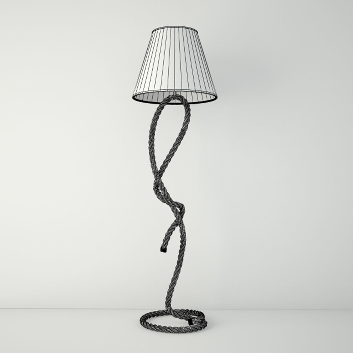 Rope Pier Floor Lamps 3D model_4