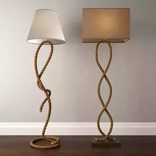 Rope Pier Floor Lamps 3D model
