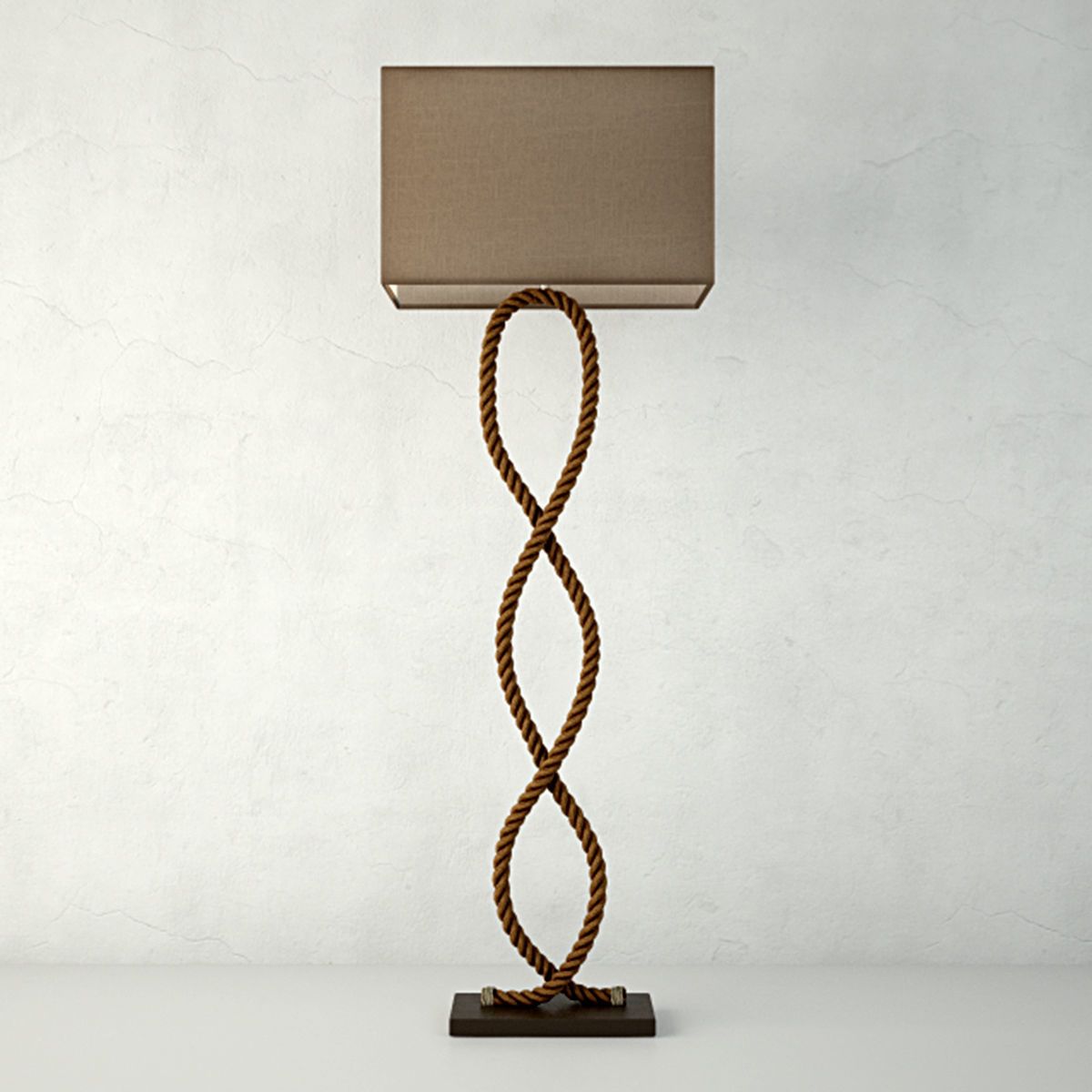 Rope Pier Floor Lamps 3D model_1