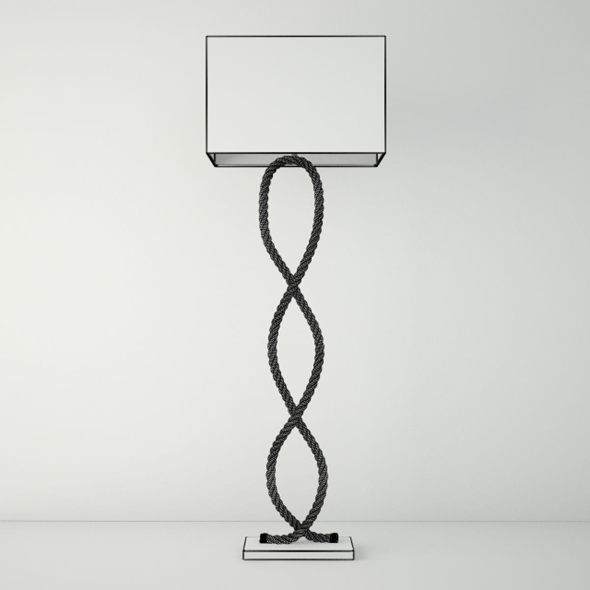 Rope Pier Floor Lamps 3D model_2