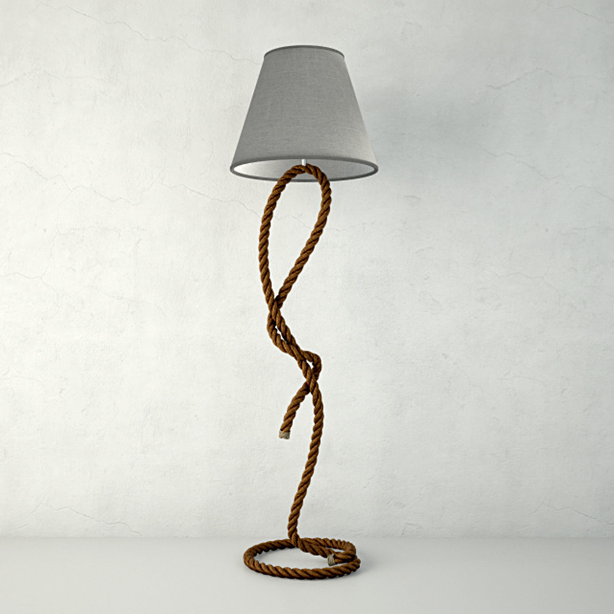 Rope Pier Floor Lamps 3D model_3