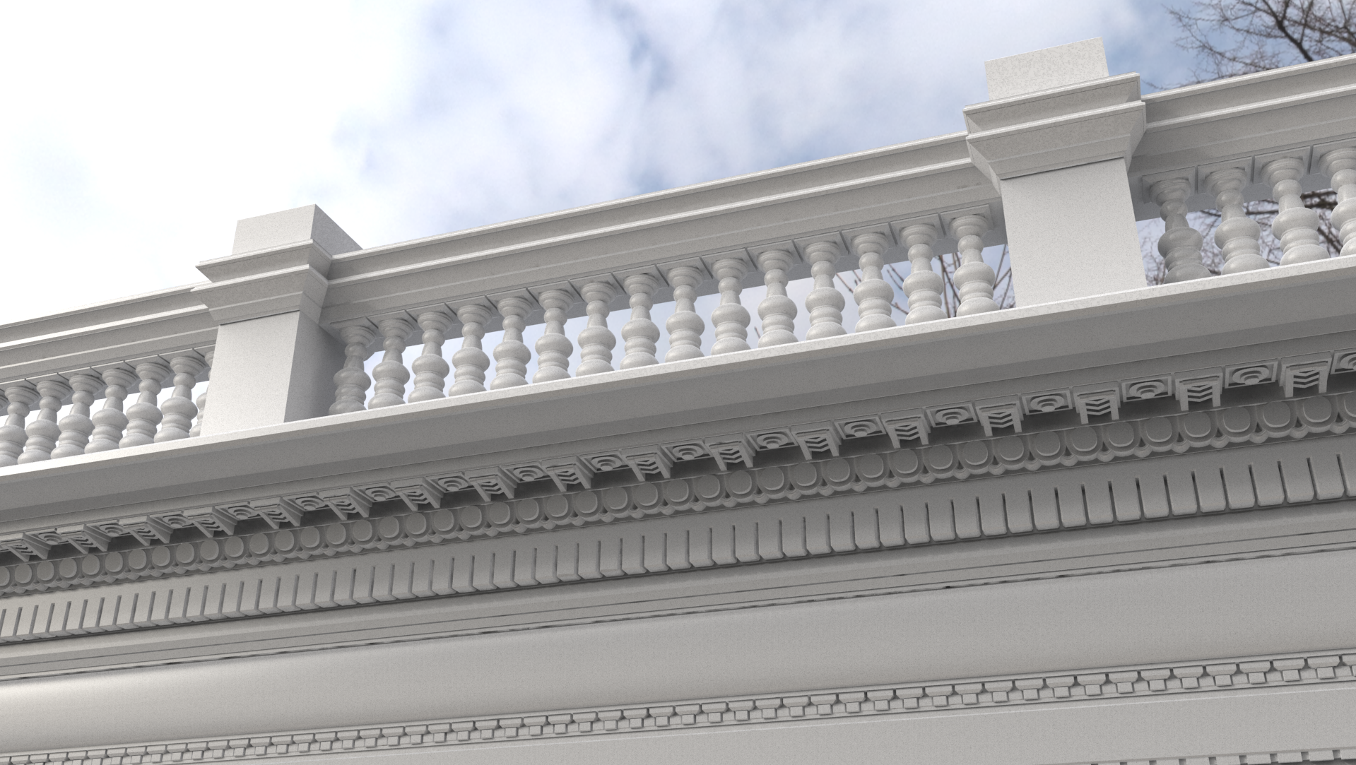 19th Century Building WIP 3D model_14