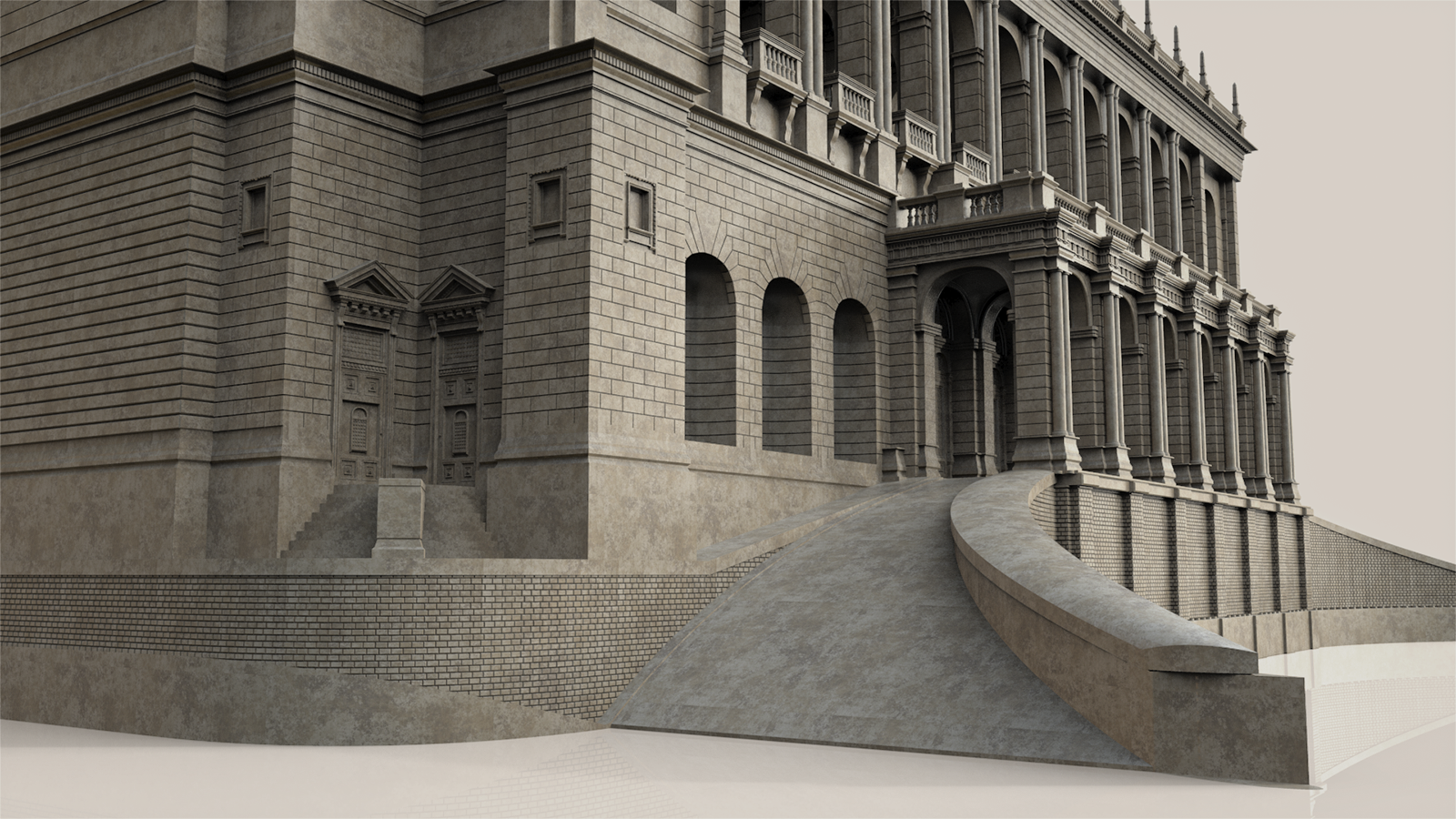 19th Century Building WIP 3D model_16