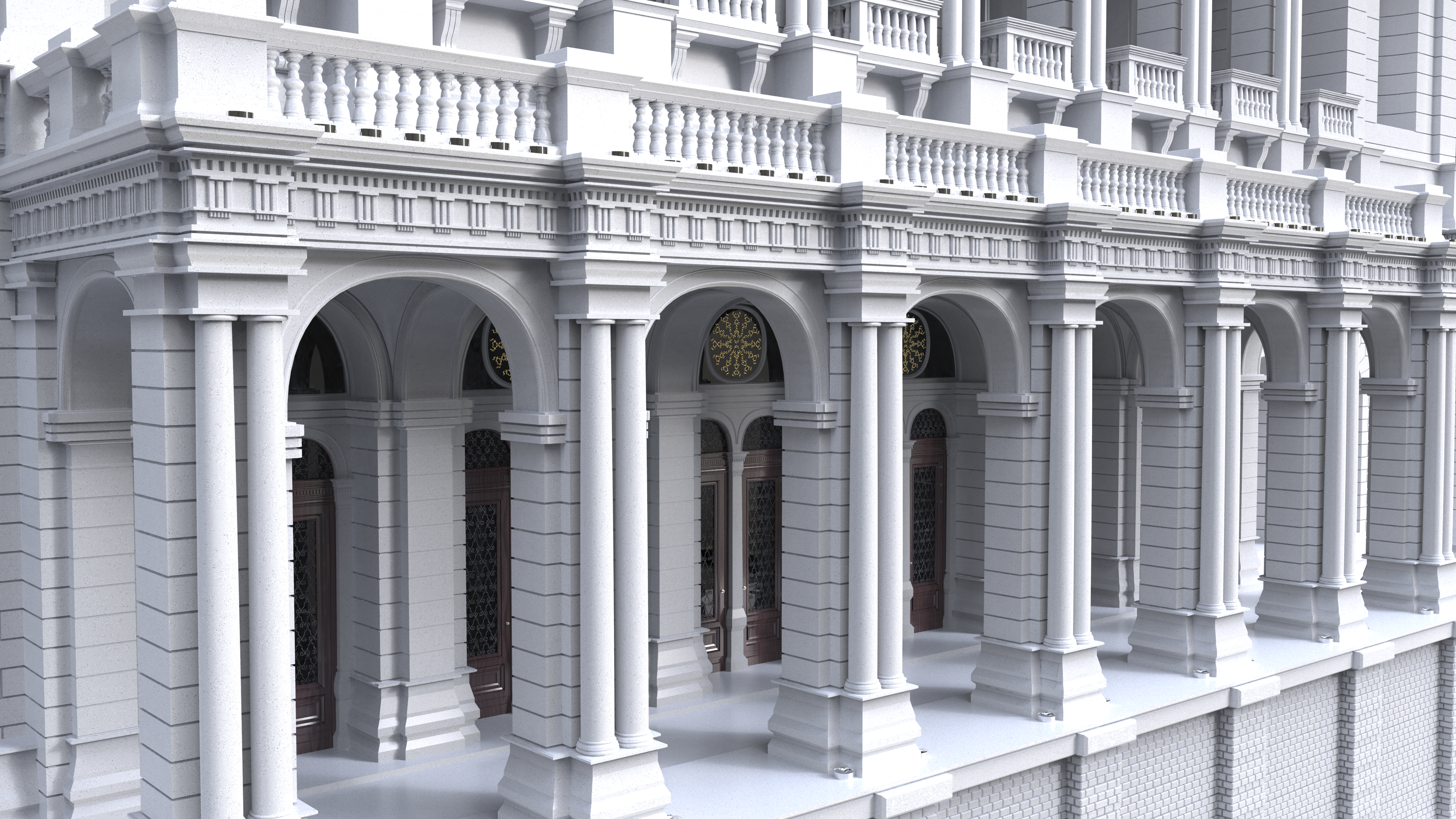 19th Century Building WIP 3D model_2