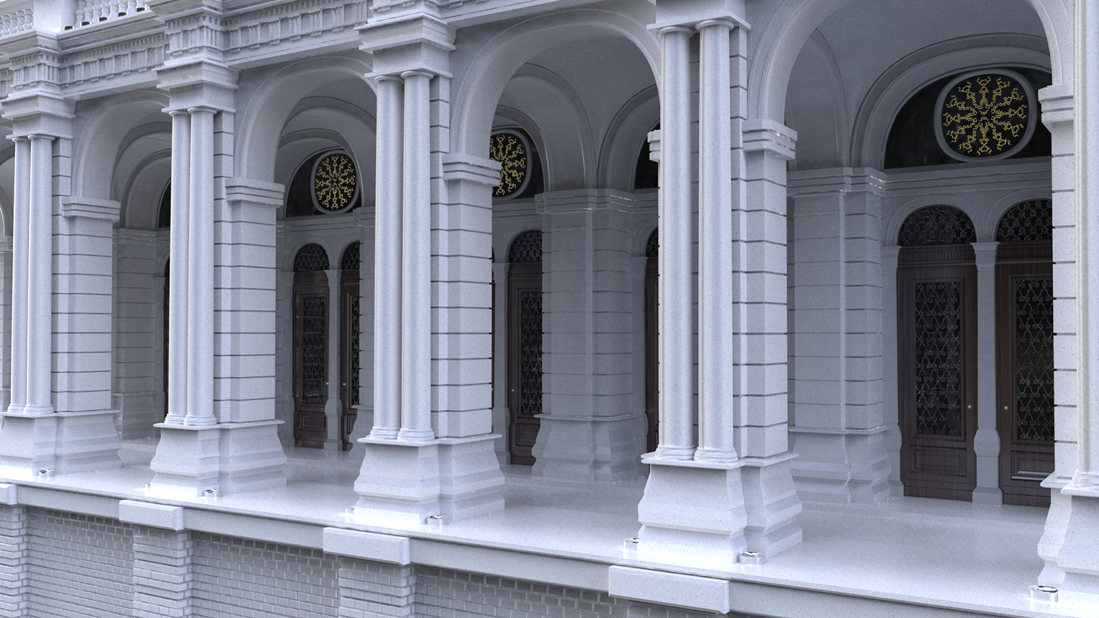 19th Century Building WIP 3D model_1