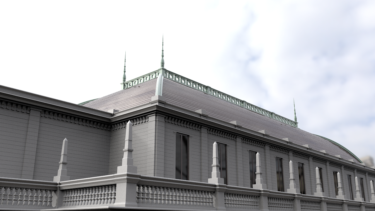 19th Century Building WIP 3D model_10