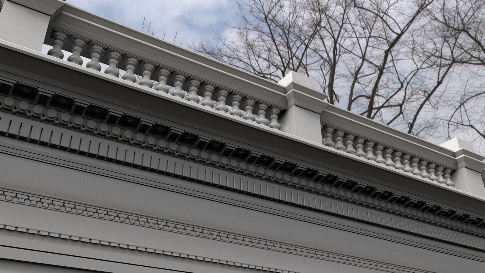 19th Century Building WIP 3D model_13