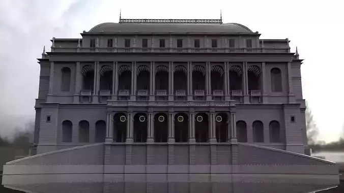 19th Century Building WIP 3D model