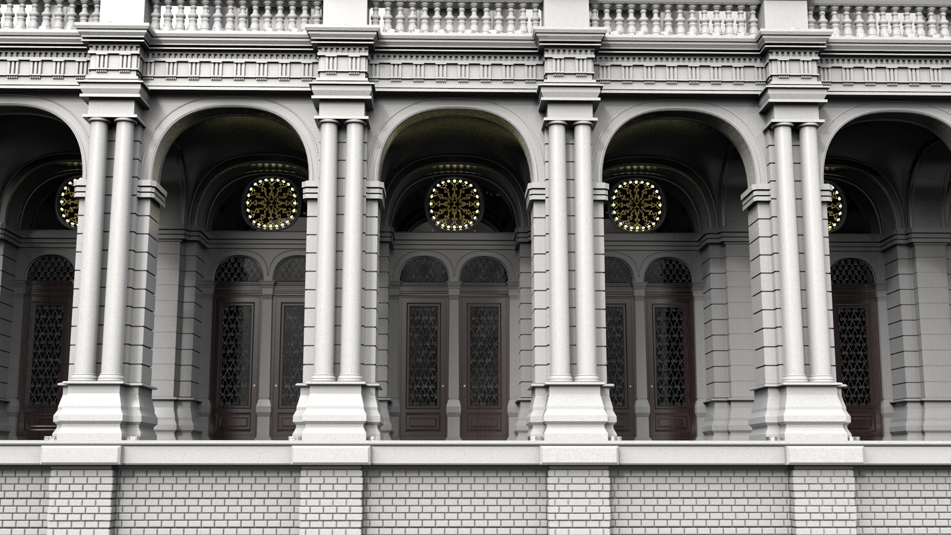 19th Century Building WIP 3D model_8