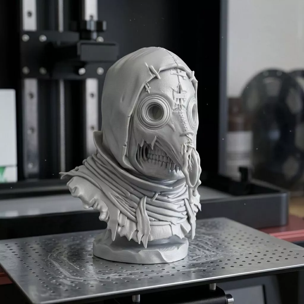 Rotting Plague Doctor Bust 3D print model