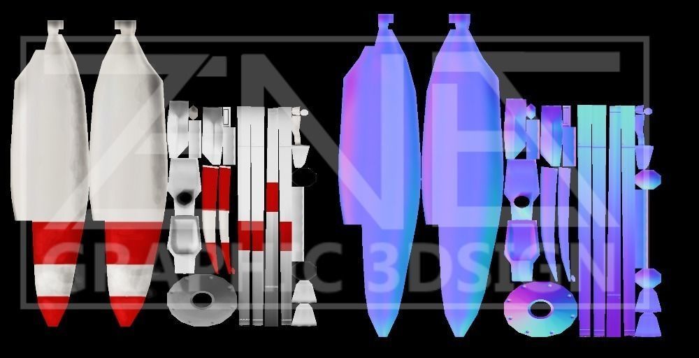 Modern Wind Turbine -- Game-Ready and Animated Low-poly 3D model_9