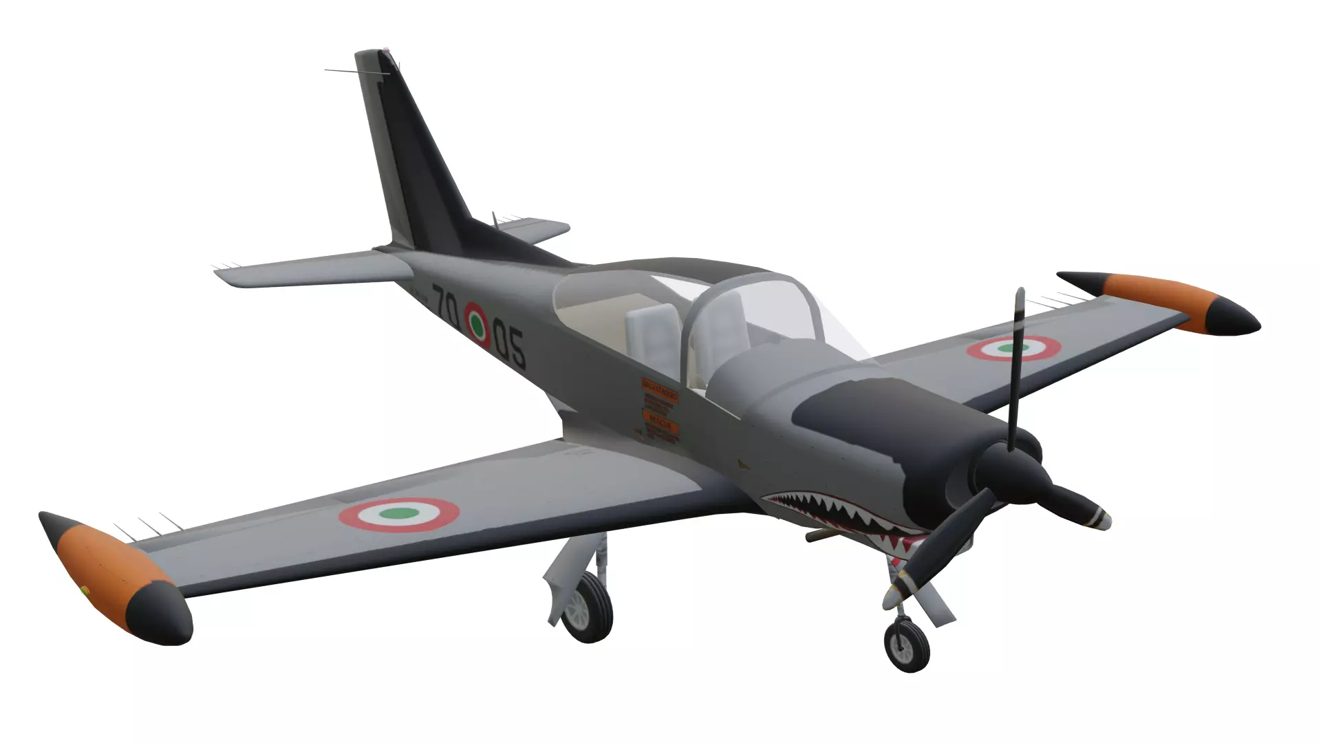 SIAI Marchetti SF260 Low-poly 3D model