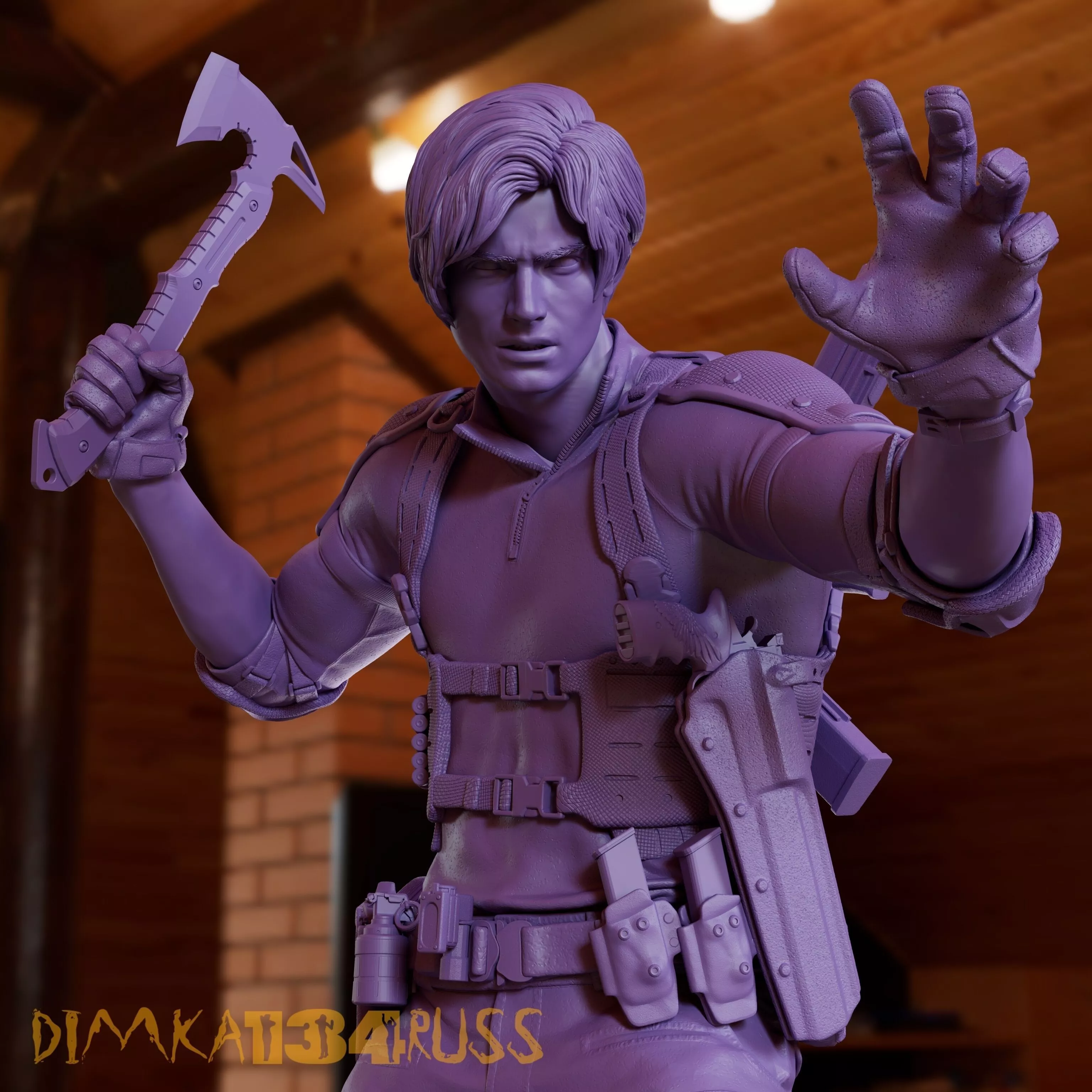 Leon Kennedy 3D print model