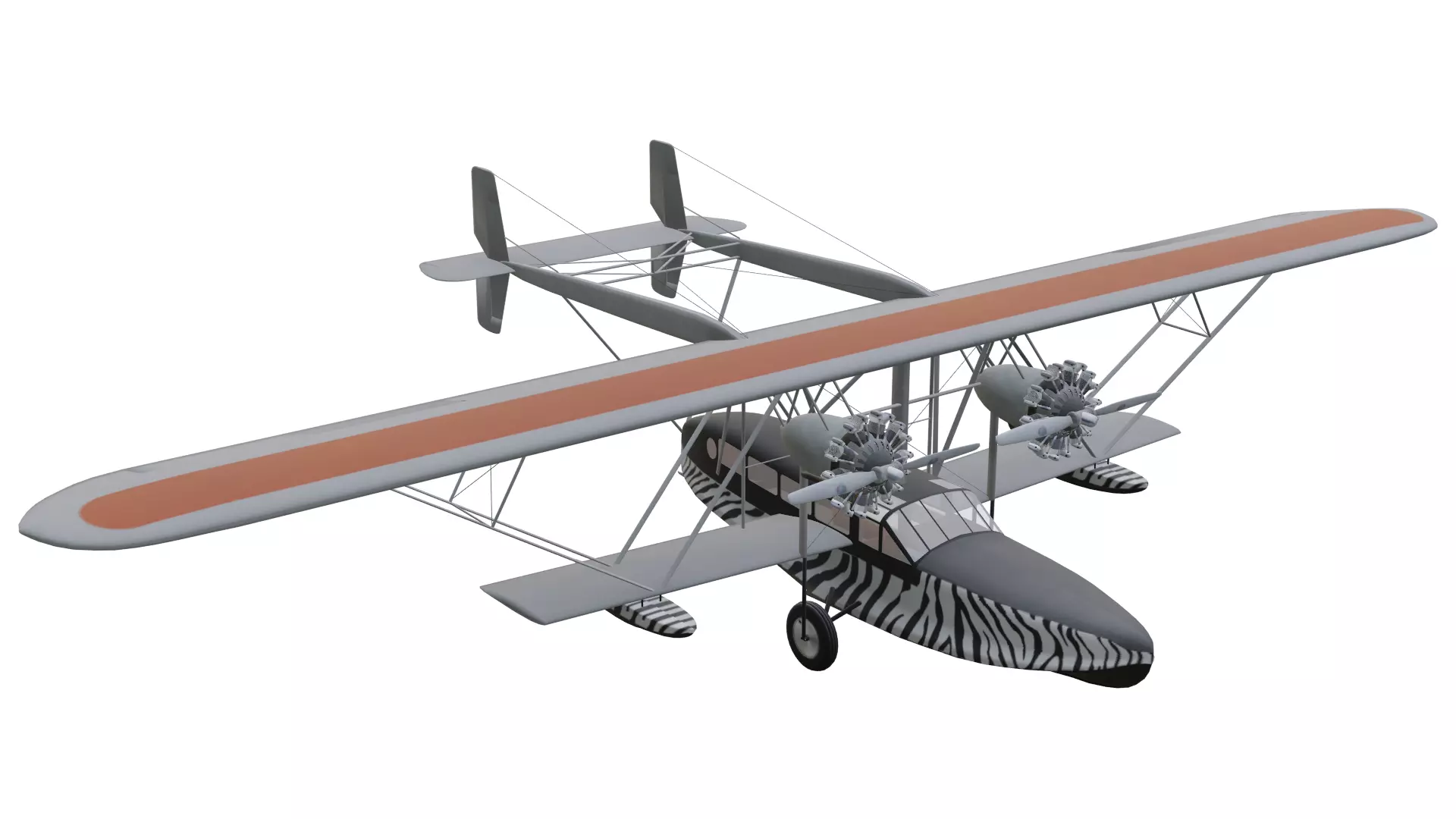 Sikorsky S38 Low-poly 3D model