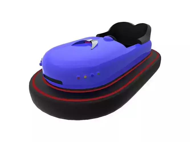 Bumper car for attractions 3D model