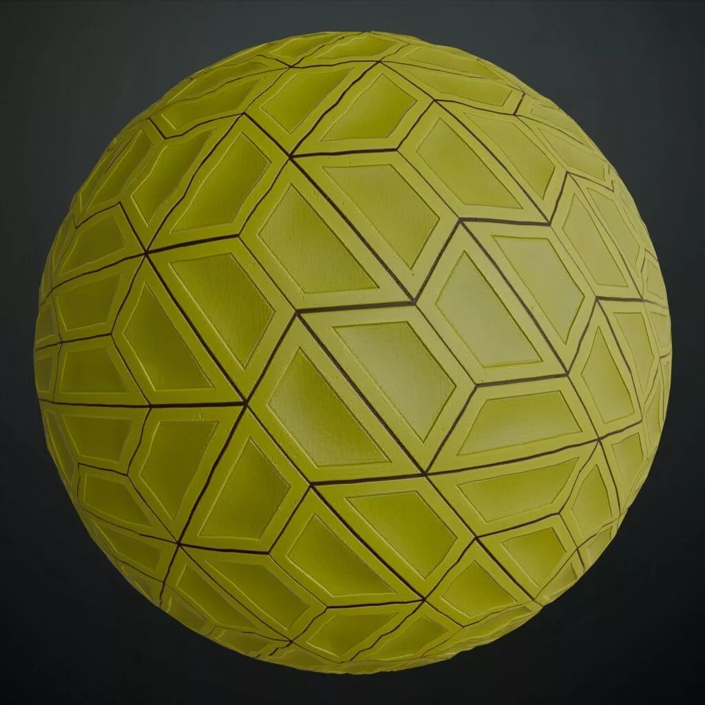 Realistic Green Concrete Blocks PBR Seamless Texture