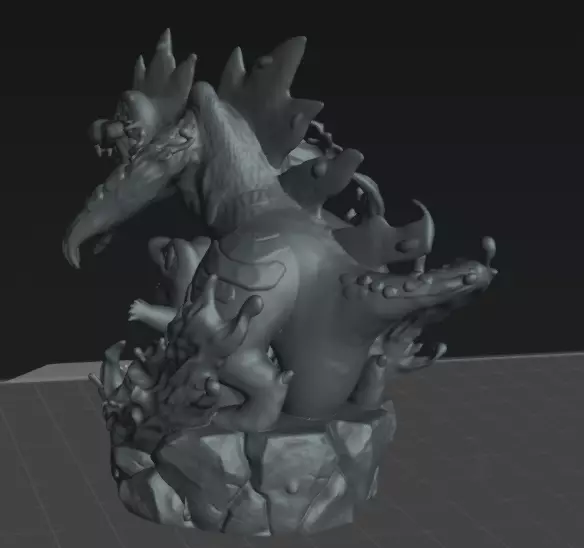 Totodile pokemon model statue 3D print model