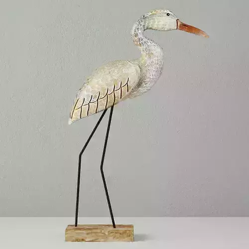 Small Egret Statue