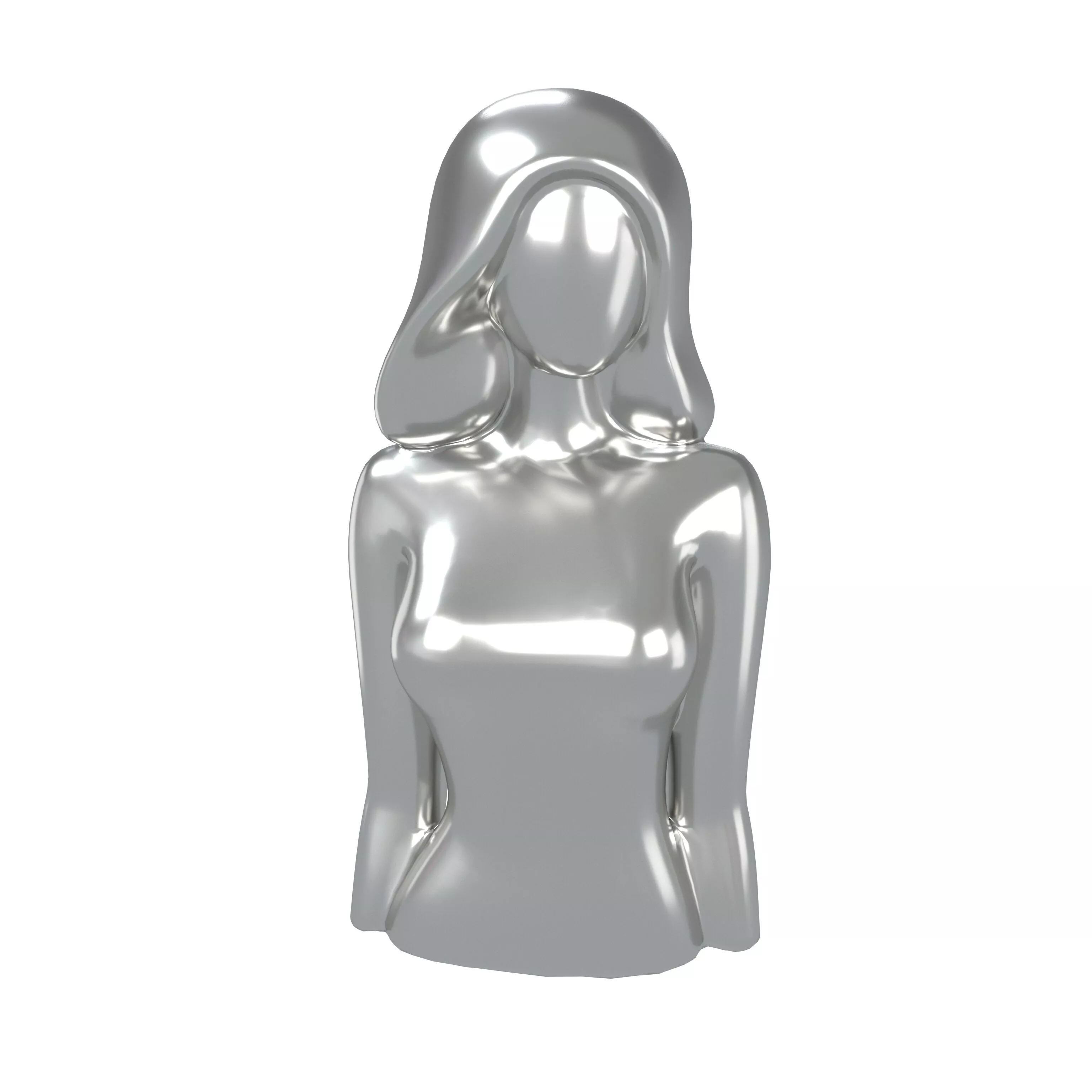Woman Icon v1 002 Low-poly 3D model