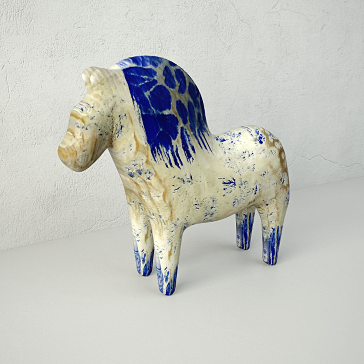 Swedish Dala Horse 3D model_1