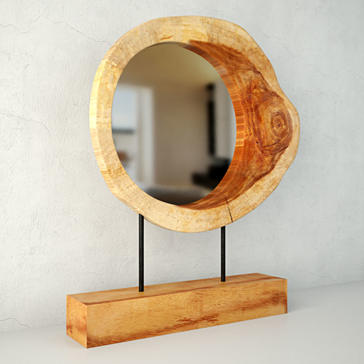 Trunk Mirror on Stand 3D model_1