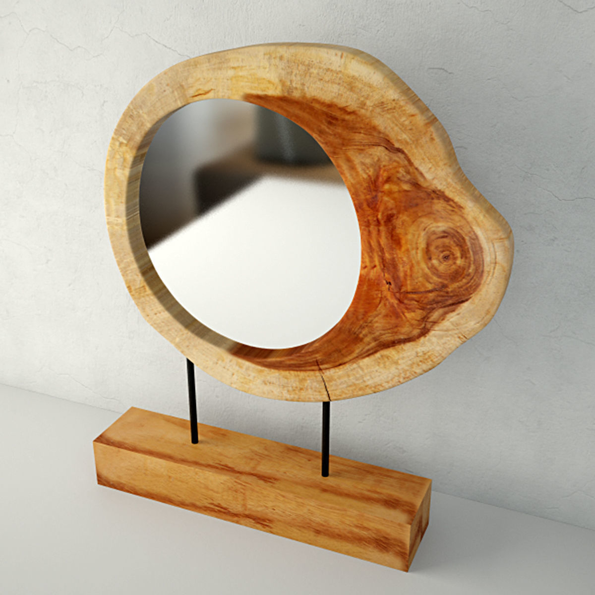 Trunk Mirror on Stand 3D model_3