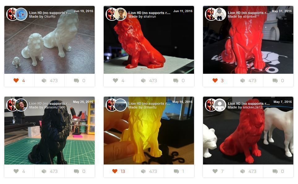 Lion Sculpture 3d print model 3D print model Free 3D print model_1