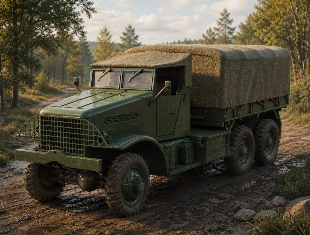 US White 666 Cargo with stent body 3D print model
