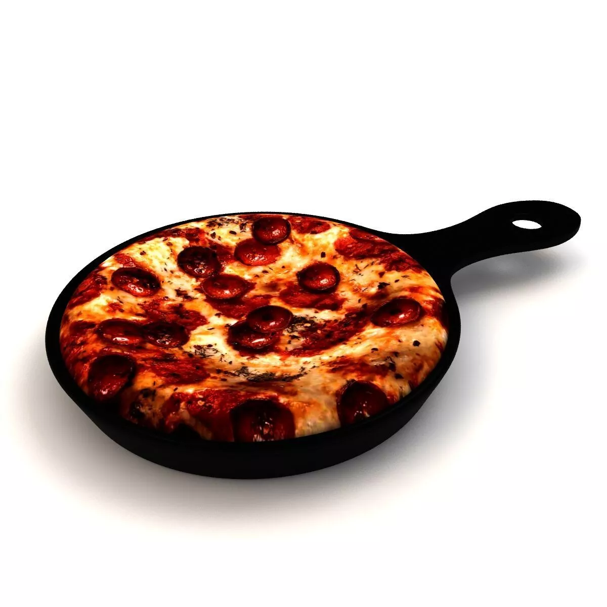 Easy Cast Iron Skillet Pizza 3D model