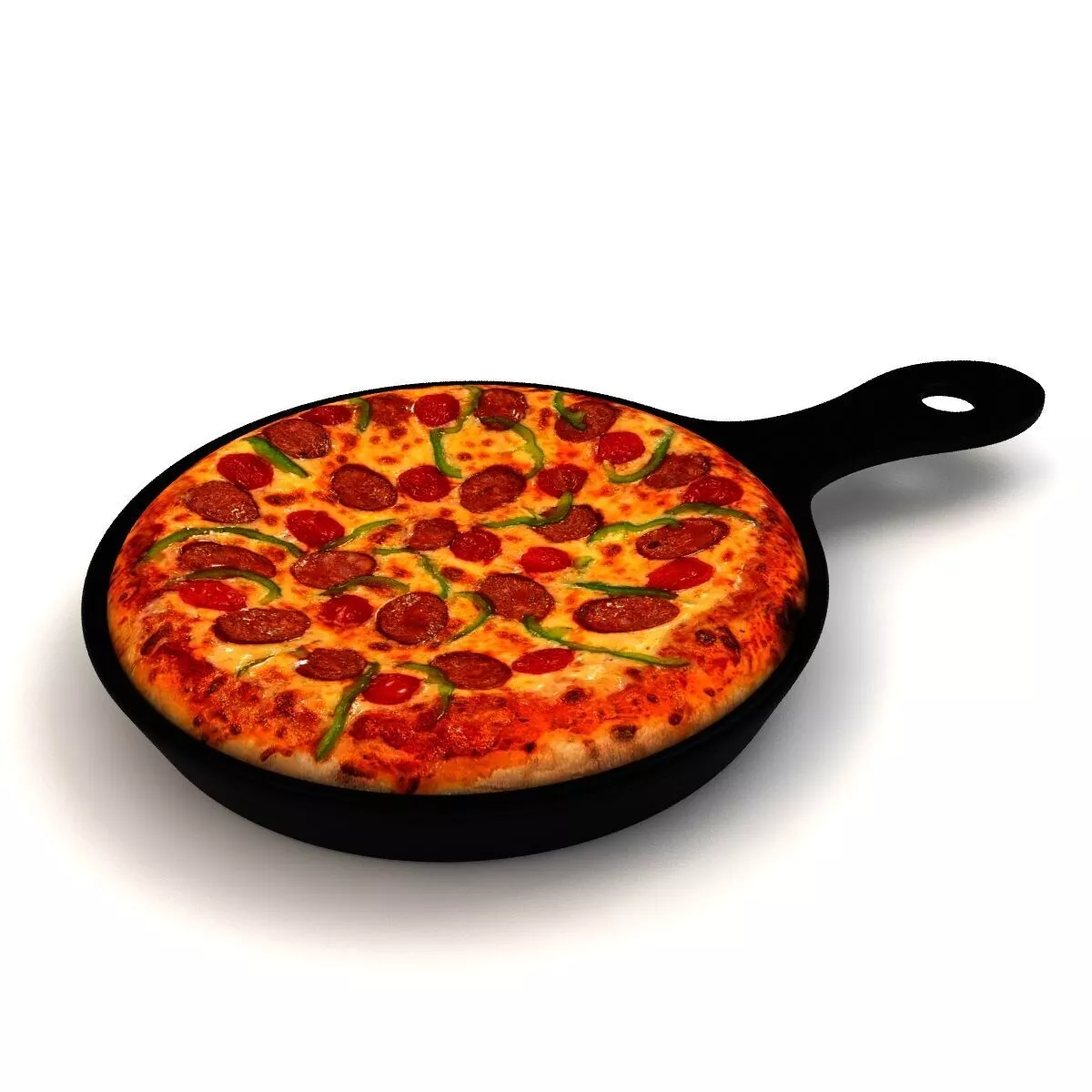 Italian Sausages Pizza 3D model