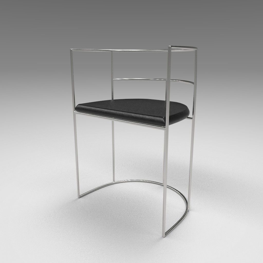 Modern Chair 3D model_1