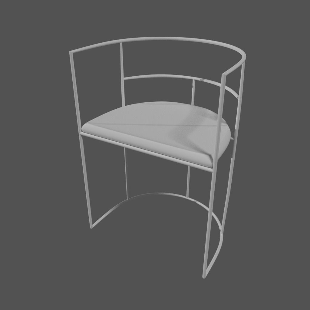 Modern Chair 3D model_4