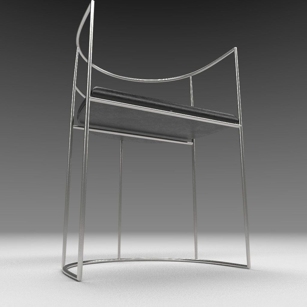 Modern Chair 3D model_2