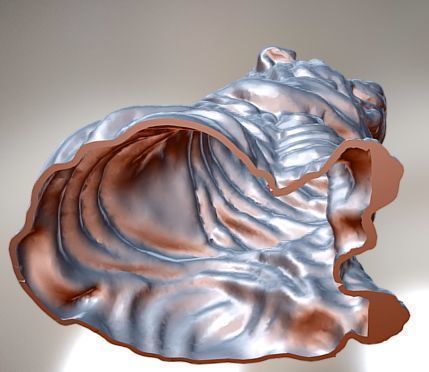 Hollow Saggy Puppy 3D print model_3