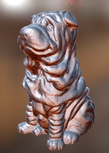 Hollow Saggy Puppy 3D print model_1