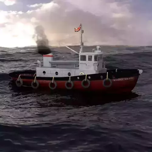 Tugboat tug boat in ocean
