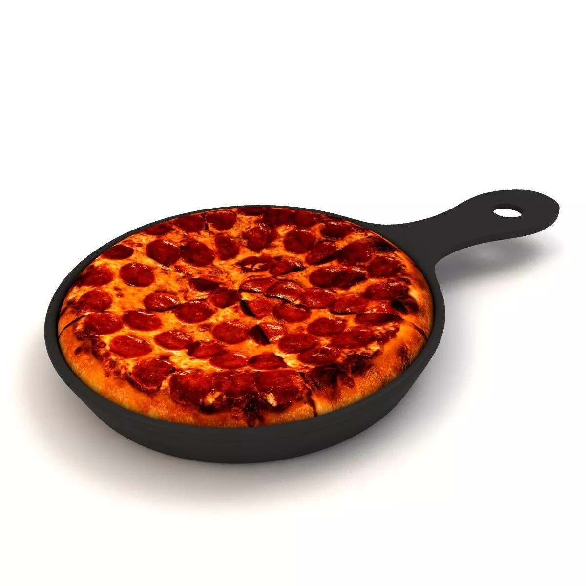 Pepperoni Pizza 3D model