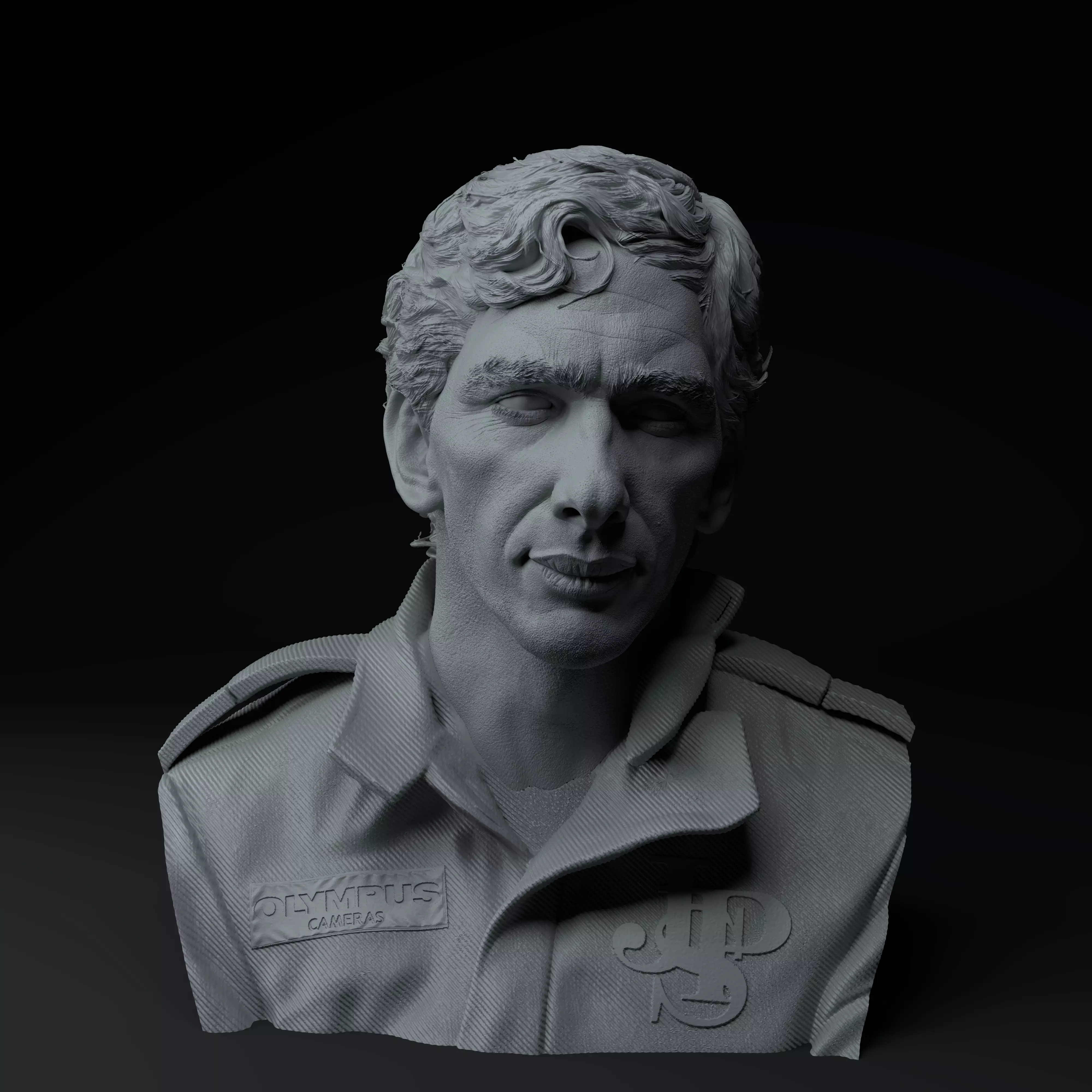 Ayrton Senna Lotus Edition Premium 3D Bust STL 3D print model