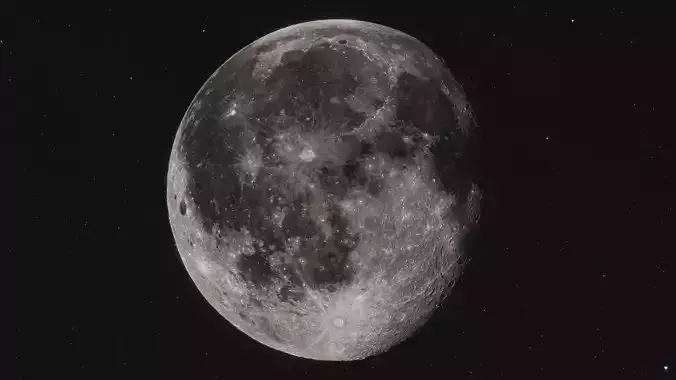 92k Moon 3D model