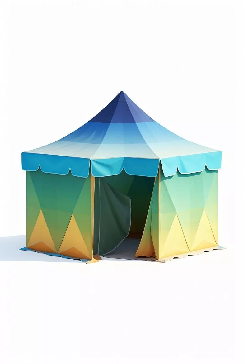 Pastel Pop Up Canopy 3D Model 3D print model